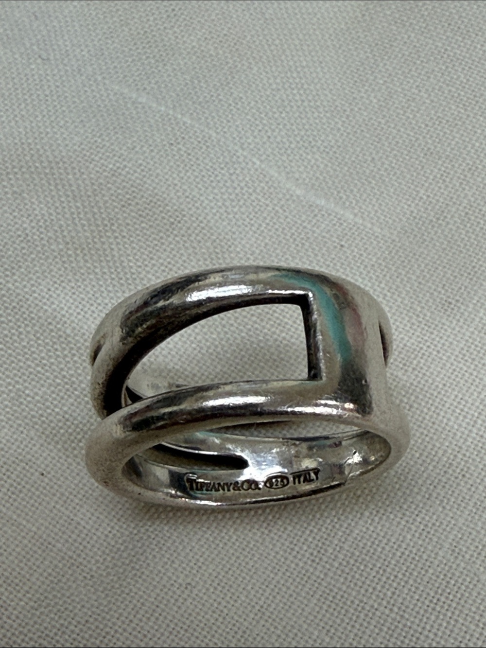Tiffany & Co. Sterling Silver Triple Band Ring - Picture 2 of 4